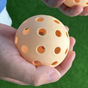 3Pcs/Box 74MM 40 Holes Pickleball Balls for Outdoor Play High Bounce & Durable Pickle Balls for All Types Pickleball Paddles