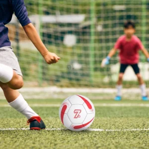 Standard Size 5 Football Training Match Soccer Ball Four-layer And Proof Size 5 Machine-Stitched red