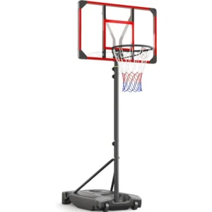 Basketball Hoop Outdoor 4.82-8.53ft Adjustable, Portable Basketball Hoops & Goals, with Enlarged Base and PC Backboard