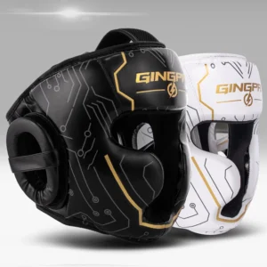 Boxing Headgear for Men Women Muay Thai MMA KickBoxing Safety Head Guard Sparring Closed Type Head gear with Full Face Coverage