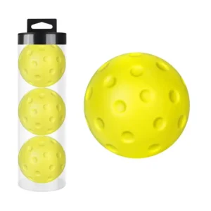 Silent Pickleball Balls 3X Silent Pickleballs for Practice 74mm Quite Warm Up Pickleball Drills Soft Hollow Pickle Ball for home
