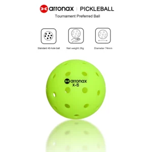 Arronax Durable 40 Holes Pickleballs Indoor Outdoor Training Paddle Ball 3/6/12Pcs Pickleball for Competition and Practice