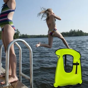 Inflatable Snorkel Jacket With Leg Straps For Men Women Snorkel Vest For Snorkeling Diving Swimming Life Saving Vest for Adults